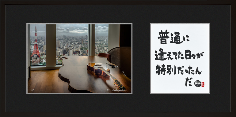 作品紹介 / 坂崎幸之助 書写真展『いつかこの歌の続きを』 / 普通に