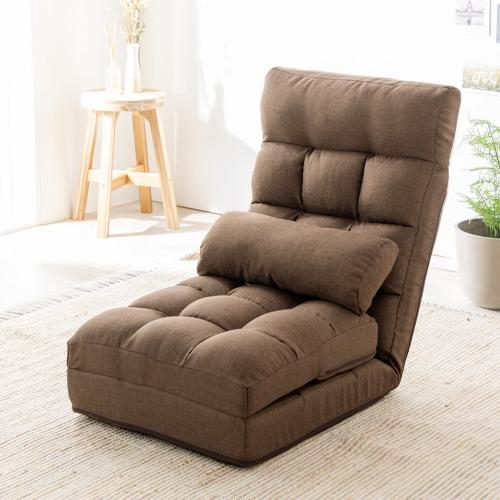 3WAY座椅子 ダブルクッション 14段階リクライニング ブラウン 150