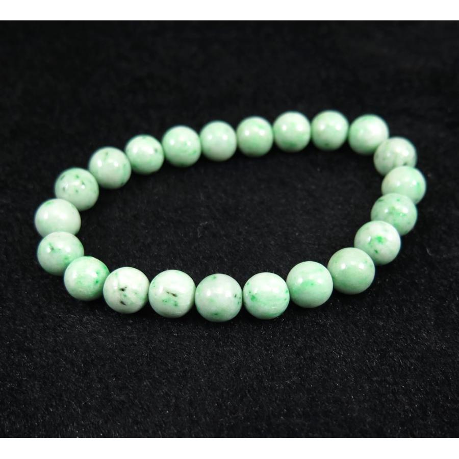 糸魚川翡翠 ヒスイ 薄緑 9mm玉ブレスレット AAA 証明書付 28.1g