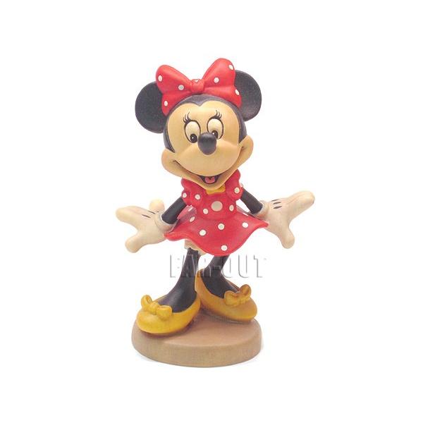 ミッキー&ミニー 木彫り 人形 ドール フィギュアリン 2点セット CONRAD