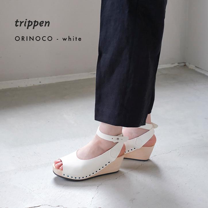 trippen（トリッペン） レザー アンクルストラップ ウッドソール
