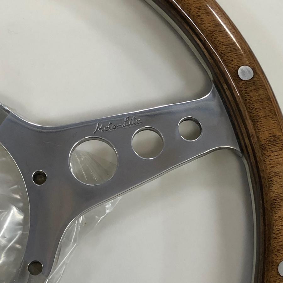 モトリタMK3ウッドステアリング・12インチ フラット : ミニマルヤマ