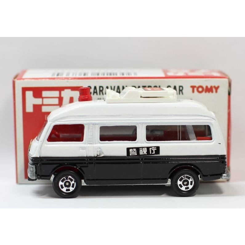 トミカ 日本製 75 日産 キャラバン パトロールカー 1/67 赤TOMYロゴ