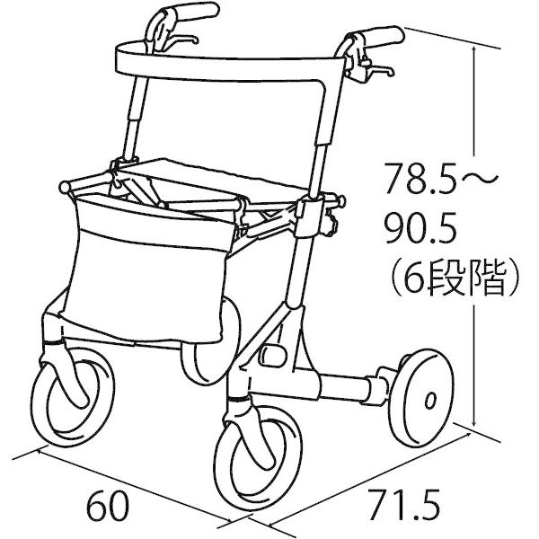 歩行車 ナイスウォーカー 4輪タイプ 869001 アビリティーズ・ケア