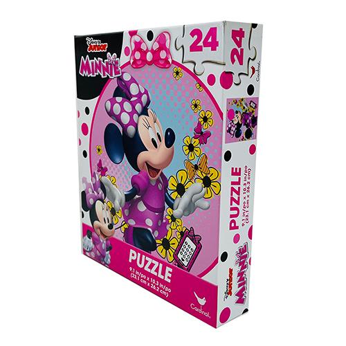 ミニー パズル 24ピース ( 縦図案/イエローフラワー) 15371a