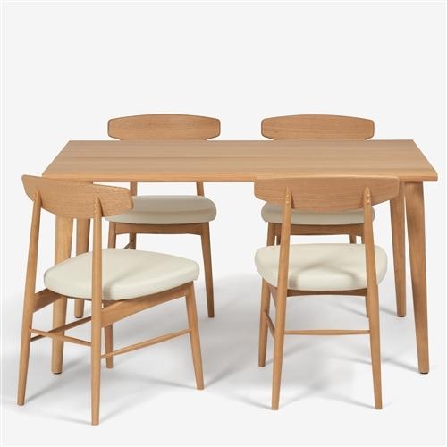 大塚家具 ダイニングチェア「ユノ3A」レッドオーク材ホワイトオーク色