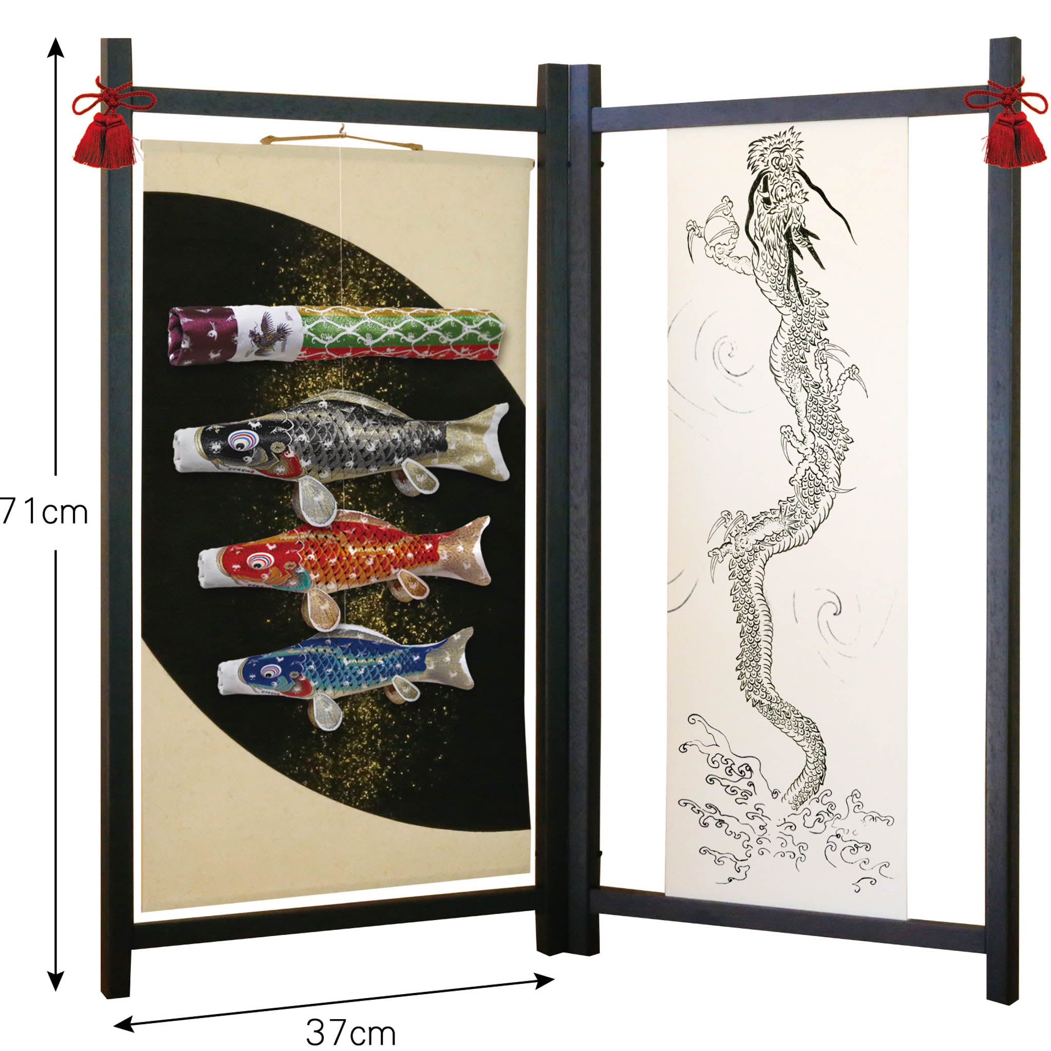 廃番】鯉のぼり | 室内 和モダン飾り | 慶祝の鯉 吉兆 | 徳永こいのぼり