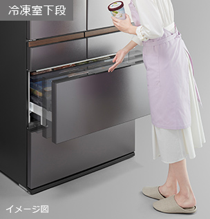 特長：大容量 ： 冷蔵庫 ： 日立の家電品