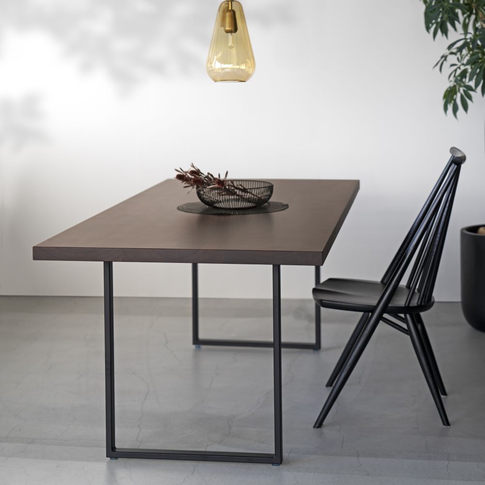 PROTEA オーダーテーブル I2スチール脚仕様(ウォールナット28mm)W1200