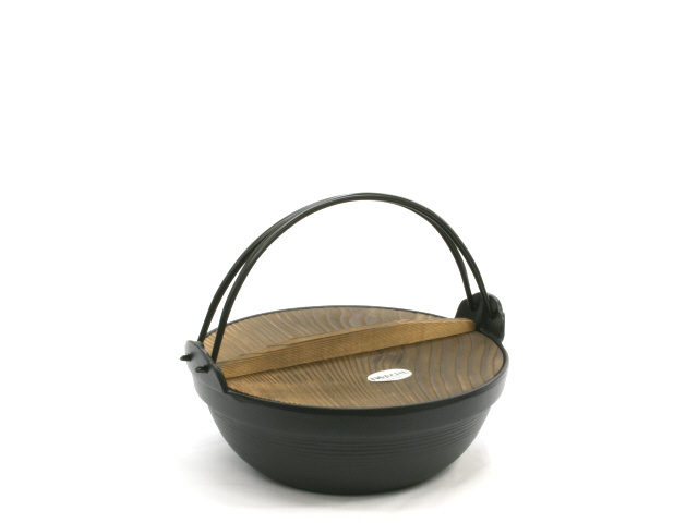 南部鉄器 岩鋳 ふる里鍋深型(焼付) 21cm(200V電磁対応) の通信販売