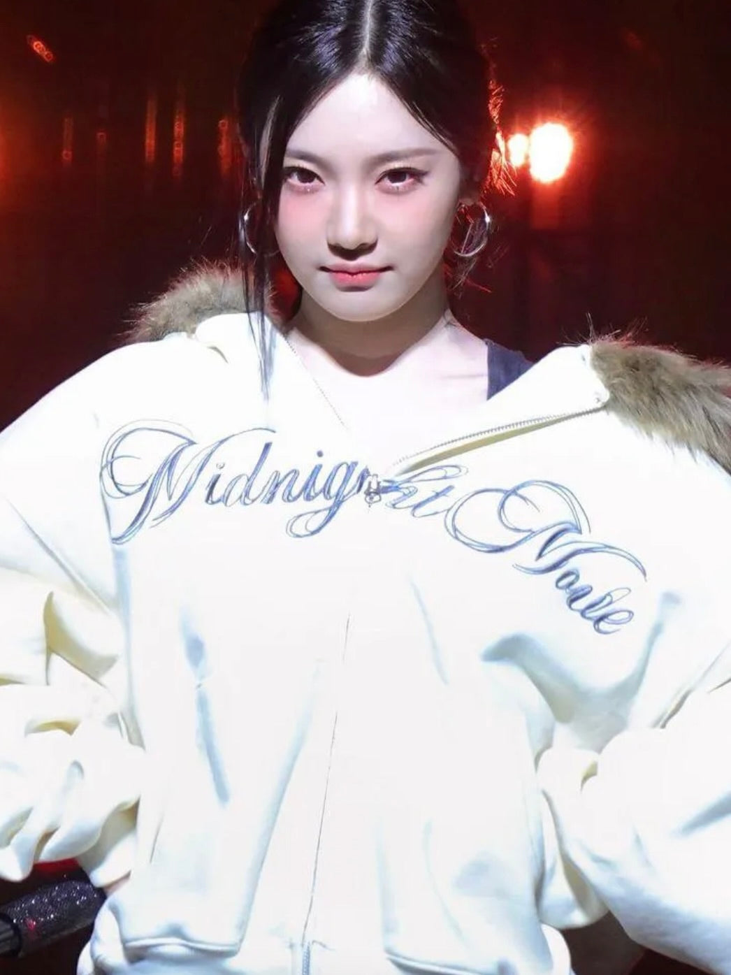 aespa ニンニン着用】Hair hood zip up / ivory – hyein