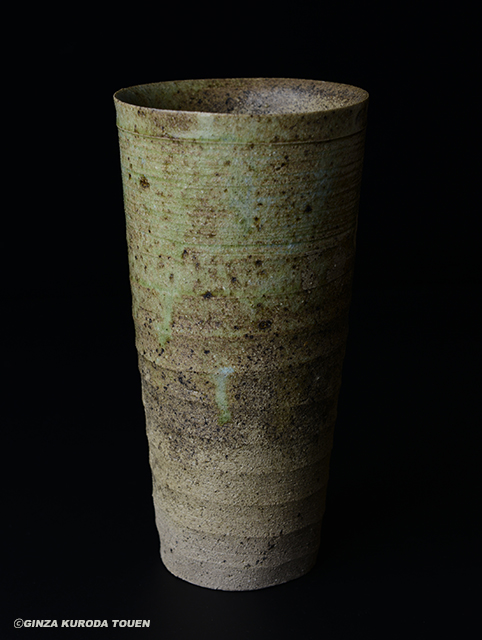 加守田章二 灰釉花瓶 | 銀座 黒田陶苑
