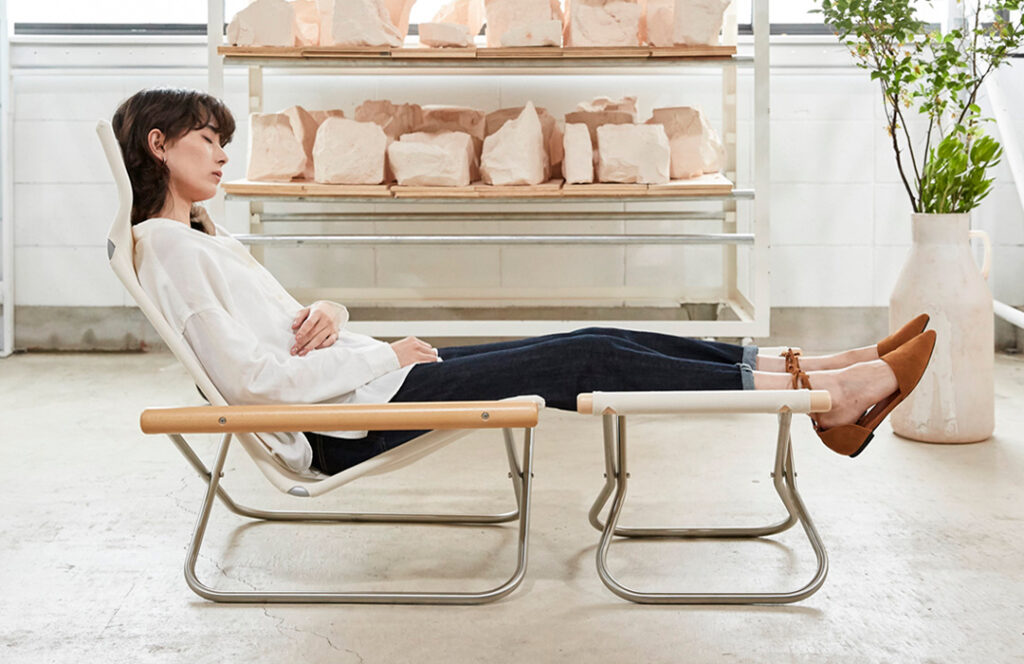 ☆チーズページ☆ ホワイト リクライニングチェア ☆チーズページ