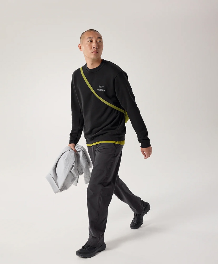 Emblem Fleece Crew Men's(L(MEN) Black/ブラック): ARC'TERYX