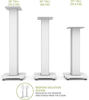 Amazon.com: Kanto SX26 Universal Fillable Speaker Floor Stands for