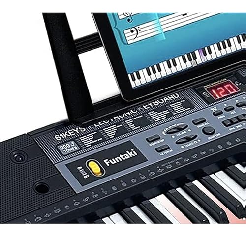 Amazon.com: Funtaki 61 Key Electronic Keyboard Piano with Lighted