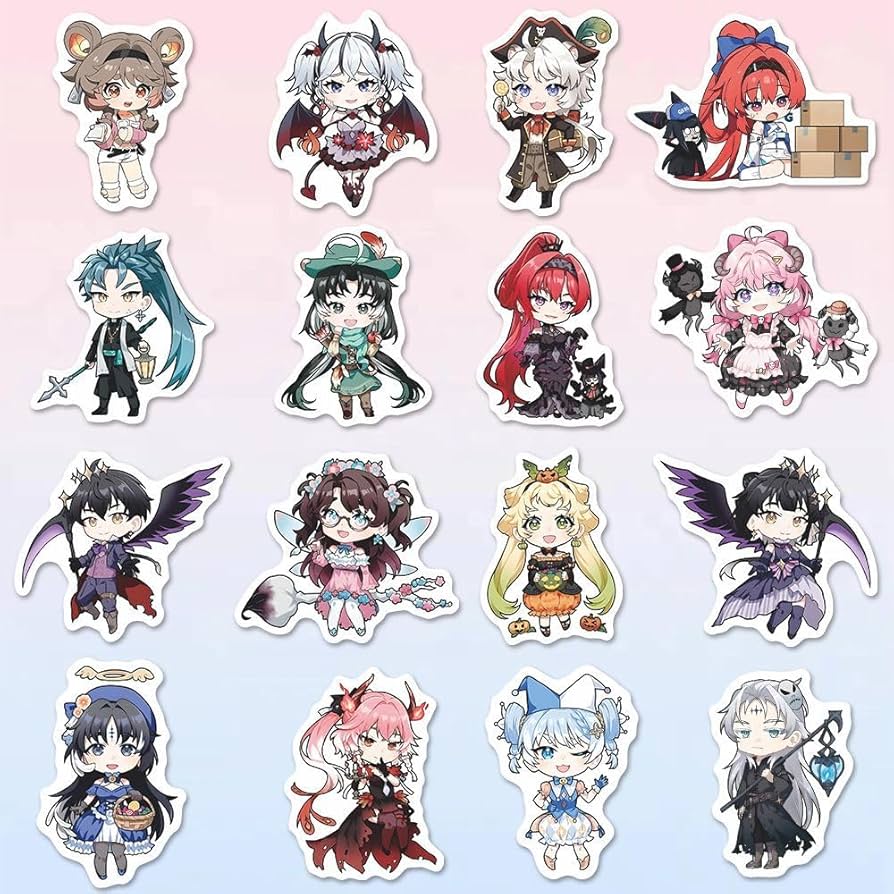 Amazon.co.jp: 鳴潮 ステッカー 112枚セット ちびキャラ 漂泊者 ツバキ