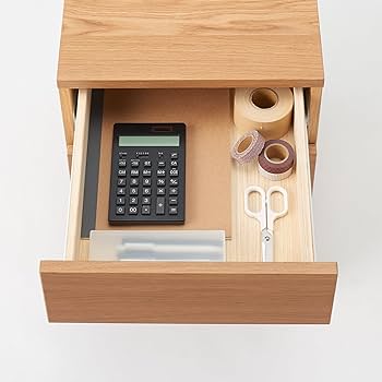 Amazon.co.jp: 無印良品 木製デスクキャビネット オーク材突板 幅39