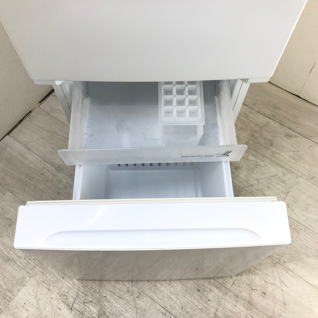 中古 156L 2ドア冷蔵庫 ヤマダ電機 YRZ-F15E1 2018年製 ホワイト 6ヶ月