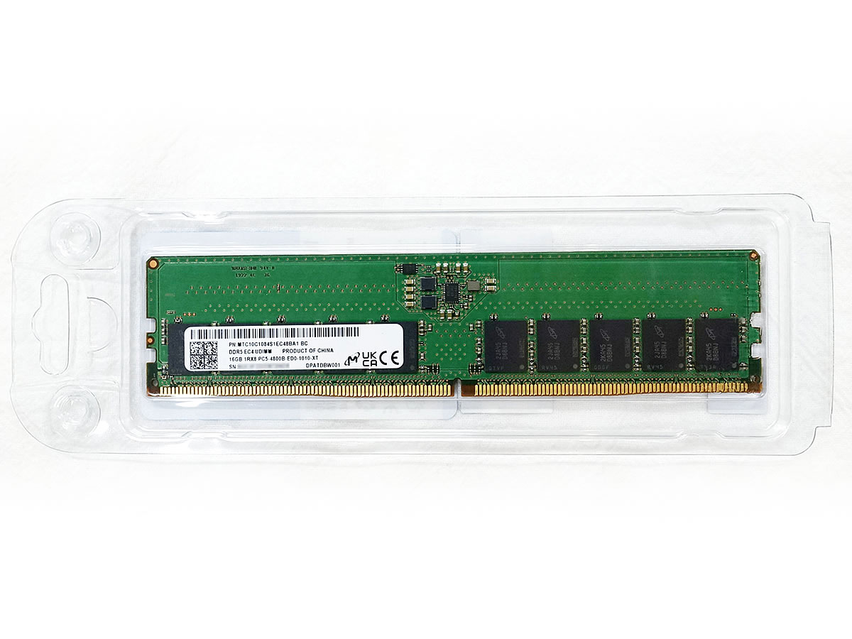 Micron MTC20C2085S1EC48BA1R 288Pin U-DIMM ECC DDR5-4800 32GB 1.1