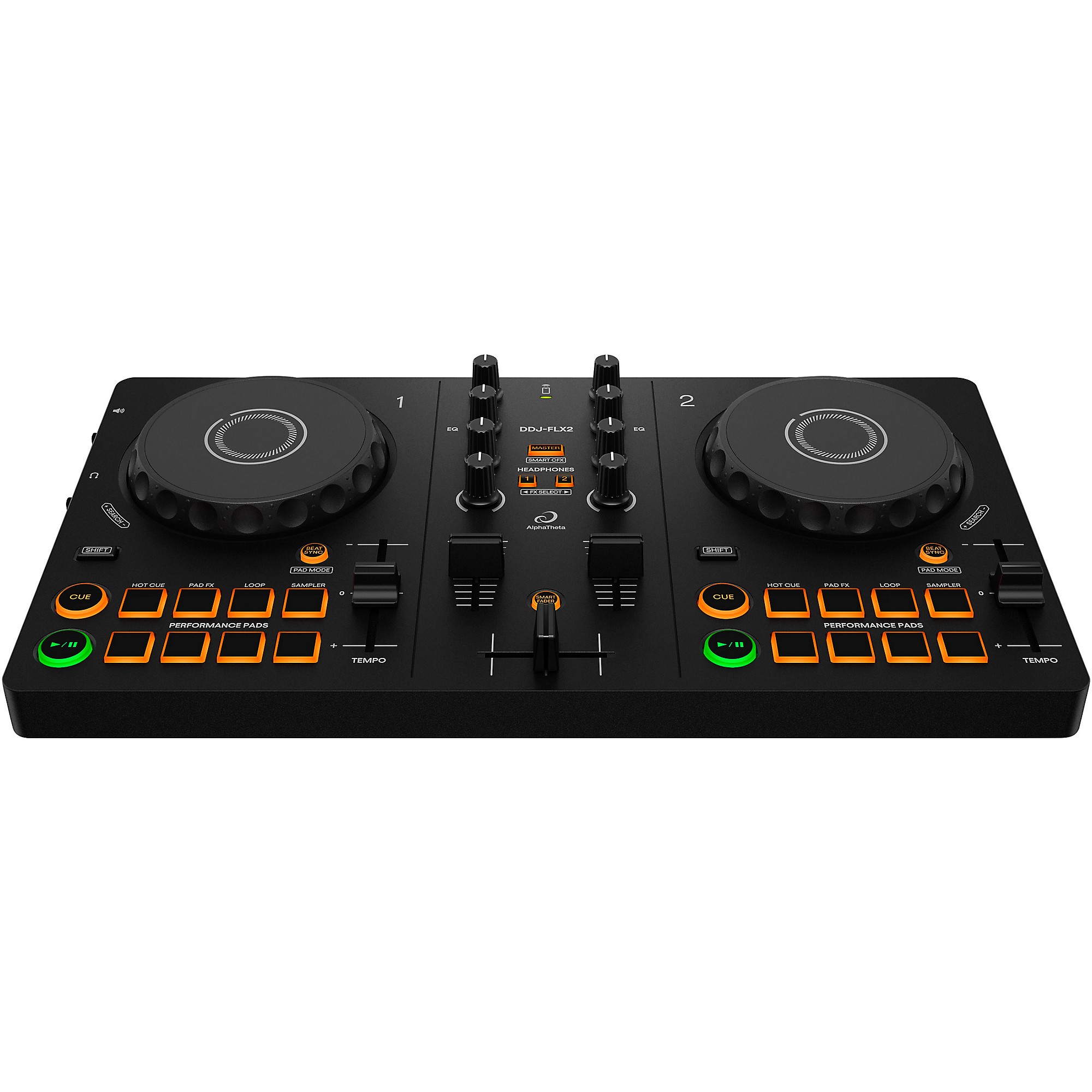 AlphaTheta DDJ-FLX2 Entry-Level DJ Controller for rekordbox and