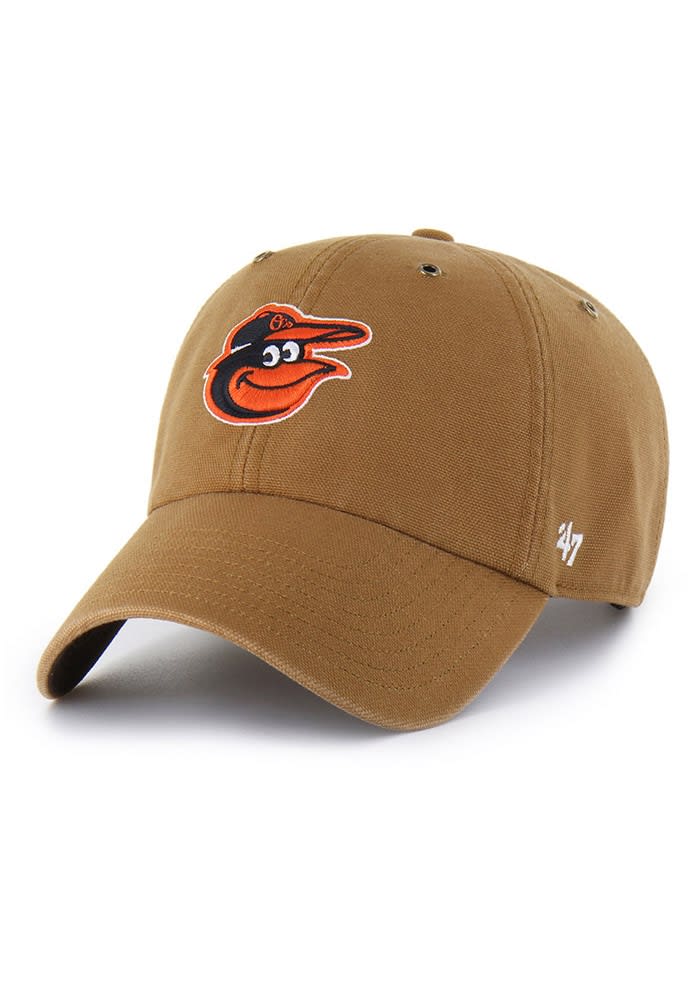 47 Baltimore Orioles BROWN Carhartt Clean Up Adjustable Hat - 48024325