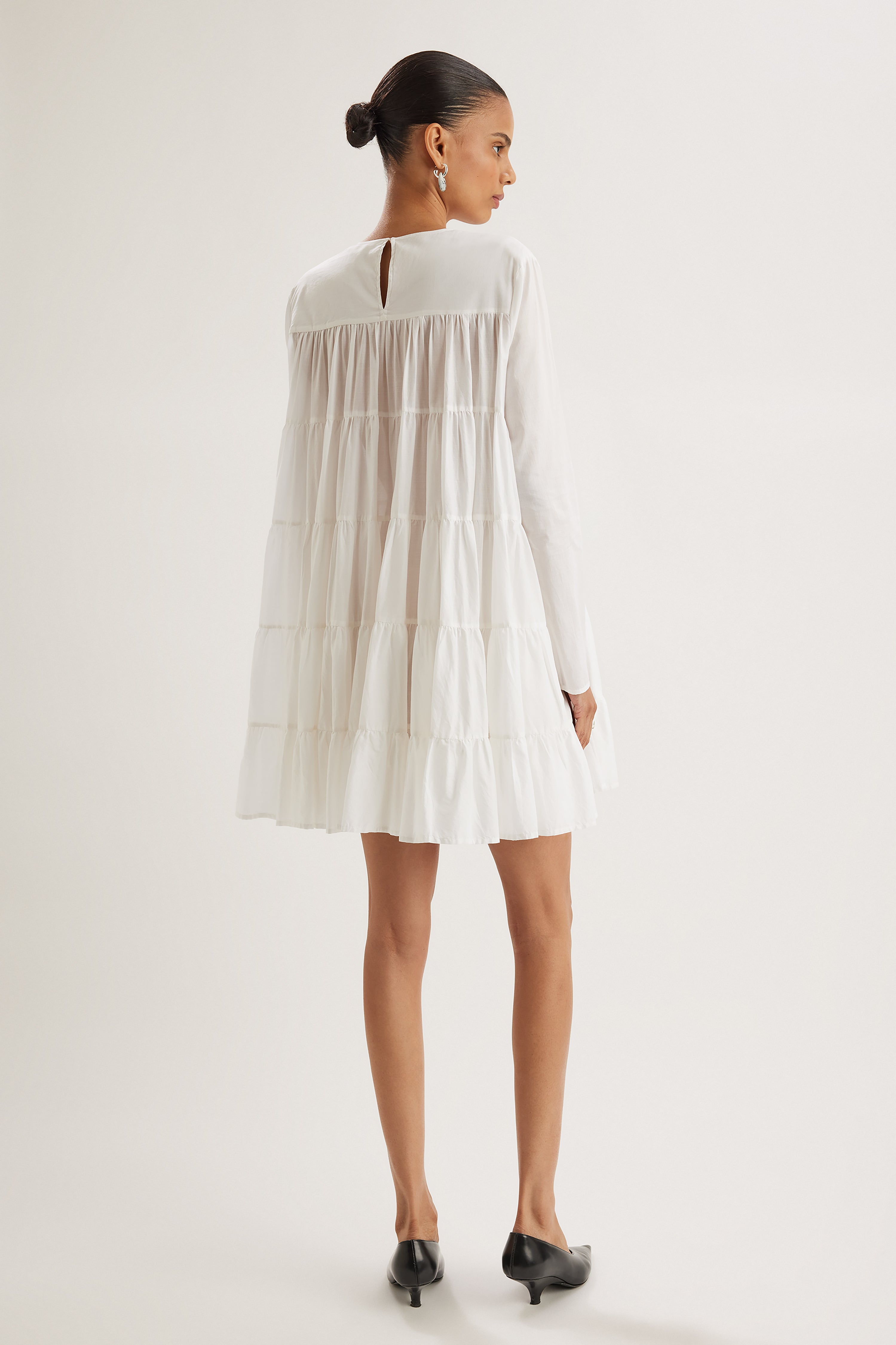 Merlette Soliman Tiered Dress in White