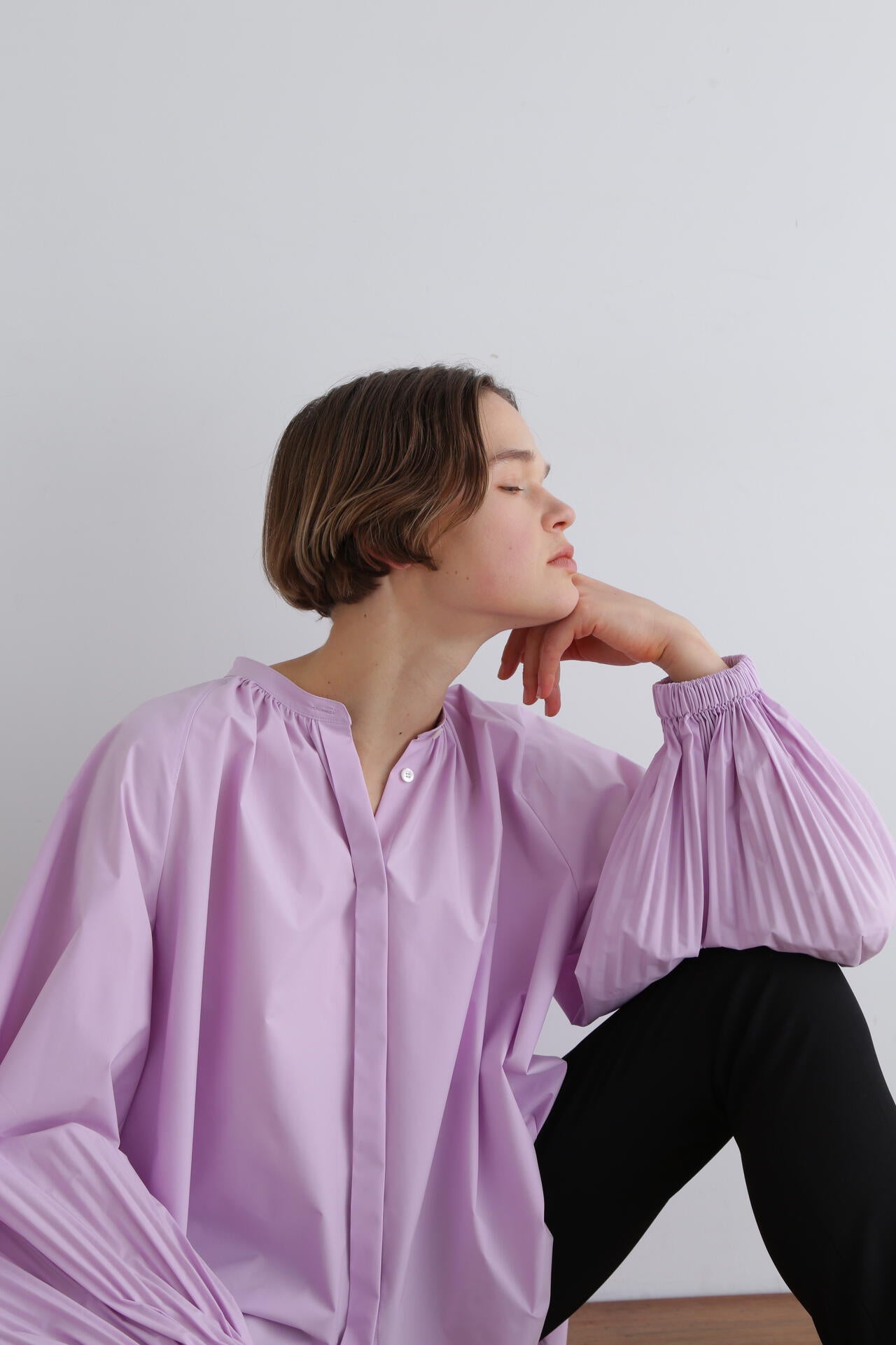 SOLOTEXブロードノーカラーシャツ | LE PHIL（ル フィル） ｜【公式