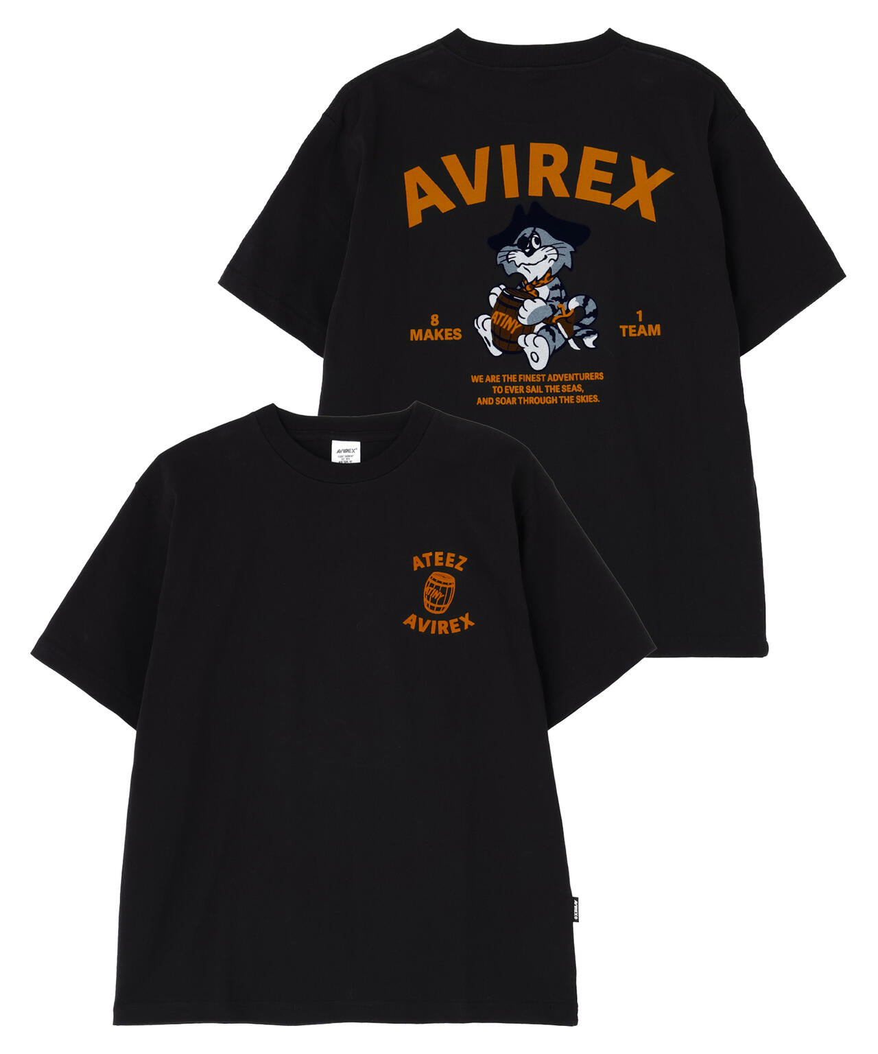 AVIREX × ATEEZ / FLOCKY PRINT T-SHIRT ”TOMCAT” | AVIREX