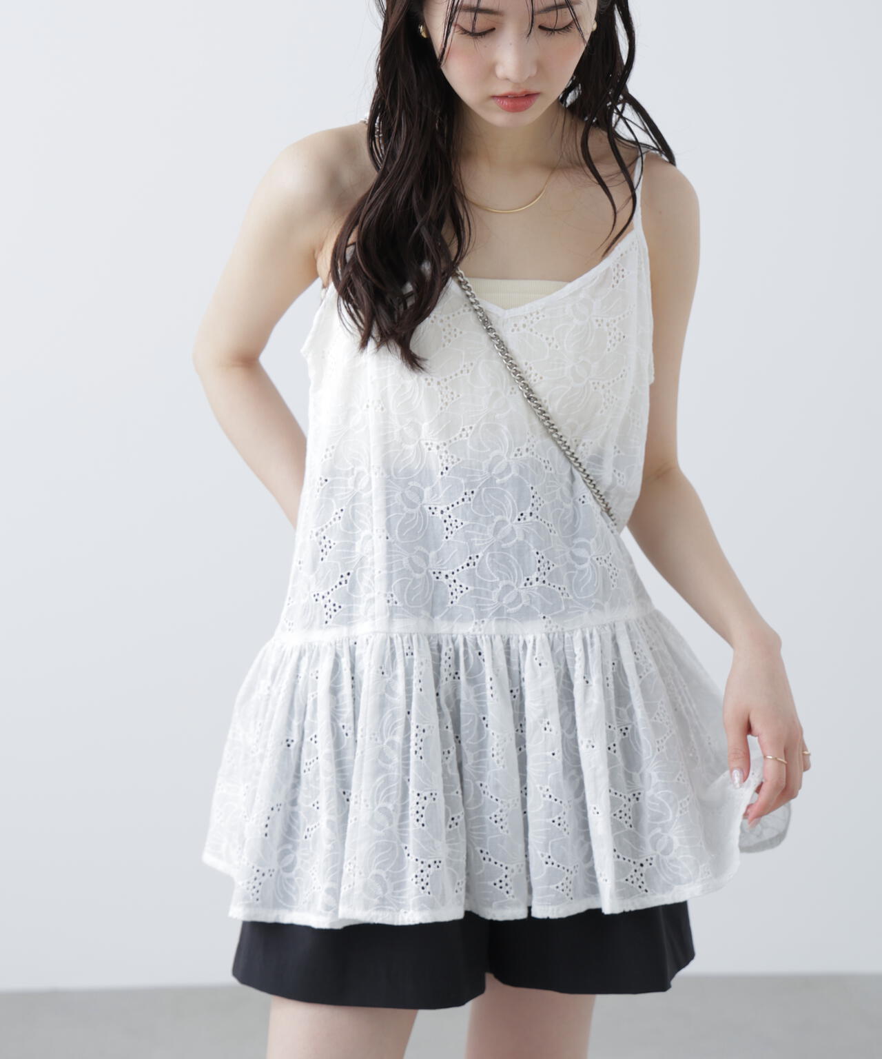 MFM］大柄レースキャミチュニック | FREE'S MART（フリーズマート