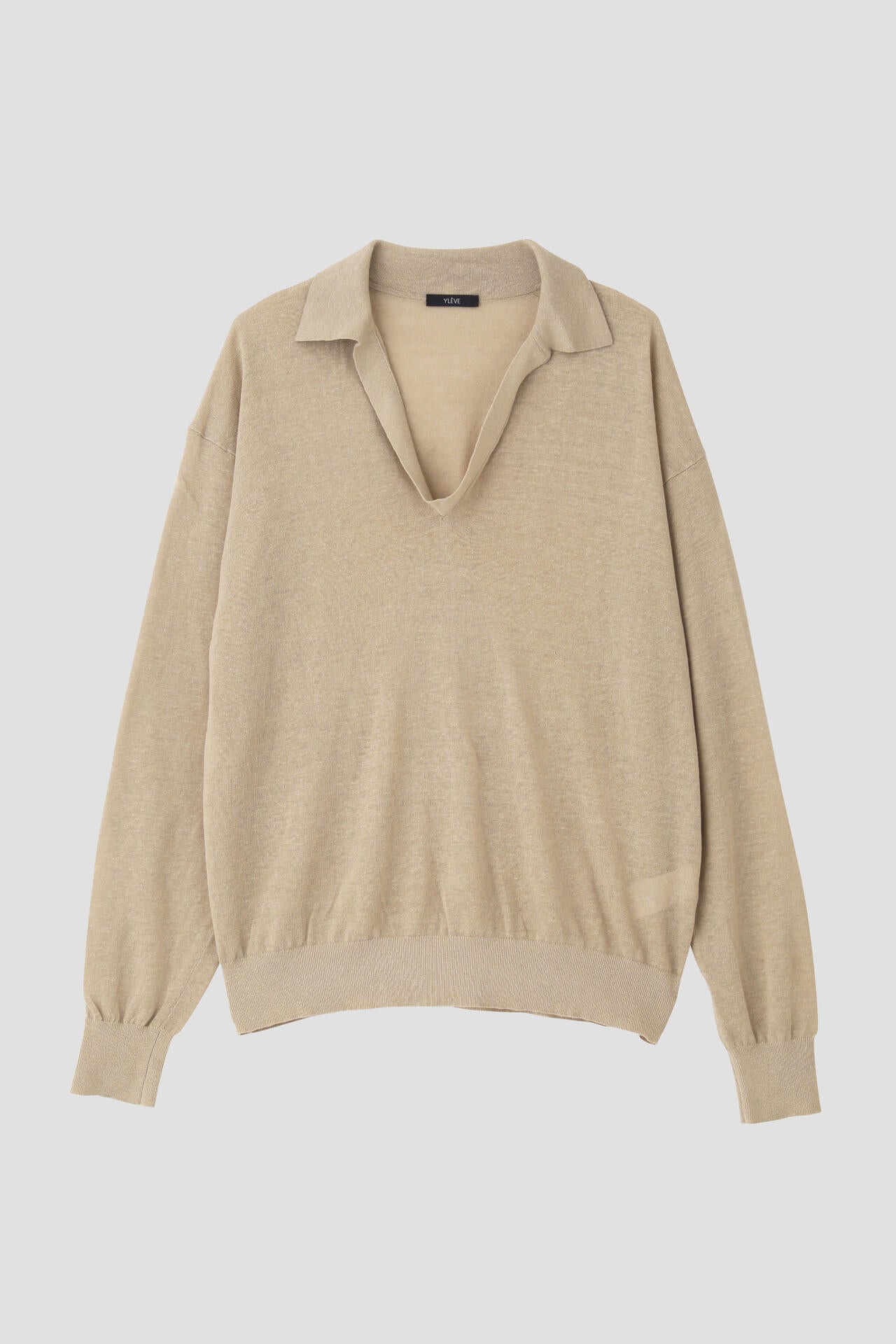 YLEVE / LINEN COTTON SKIPPER KNIT PULL OVER | YLÈVE（イレーヴ