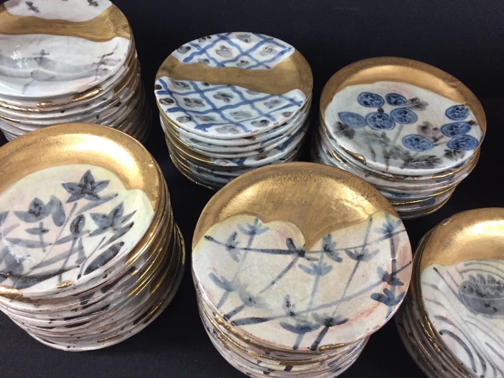 安藤日出武 金彩 皿 - MOJO