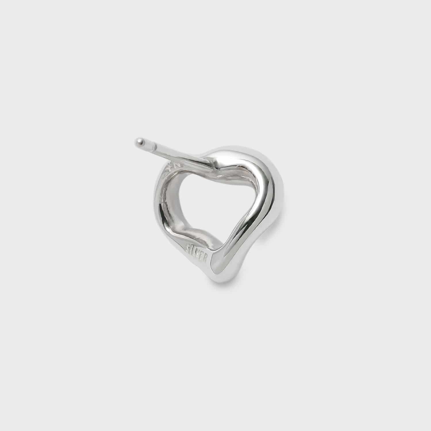 シルバーハートピアス（片耳用）｜ピアス｜ノジェス 公式オンラインストア