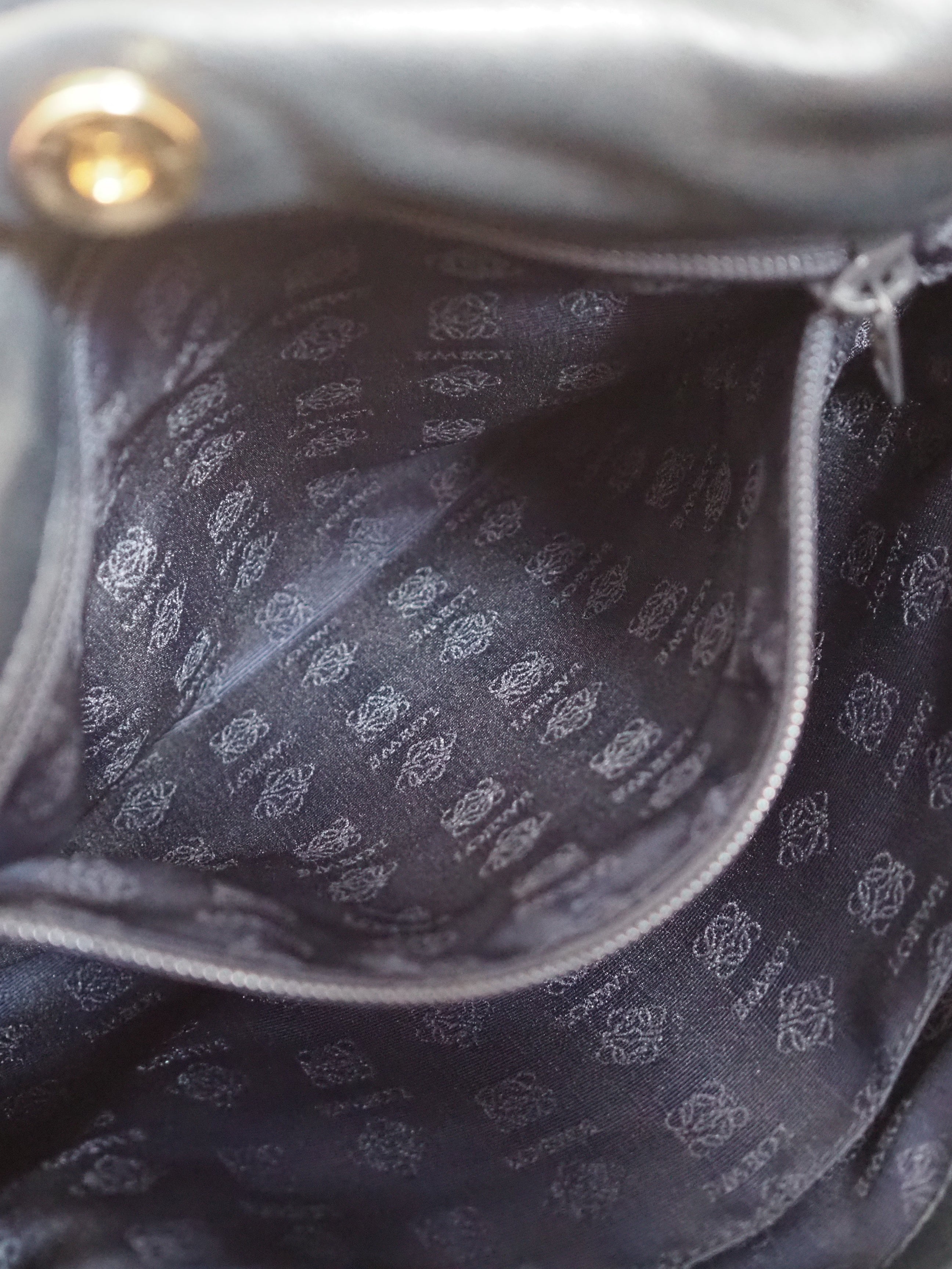 LOEWE ロエベ フラメンコ ショルダーバッグ ネイビー ノット ヴィンテージ