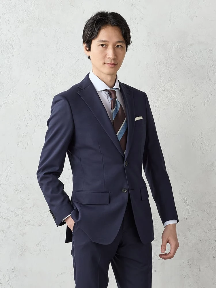 上下洗える】2釦スーツ【クラシコ】チェック ネイビー | P.S.FA公式通販