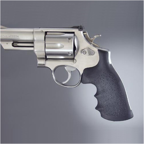 HOGUE ガングリップ S&W Nフレーム用 ラバー製 フィンガーグルーブ付き