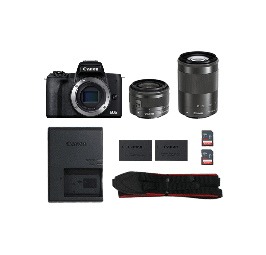 レンタル] Canon EOS KissM ダブルレンズキット｜ミラーレス一眼カメラ