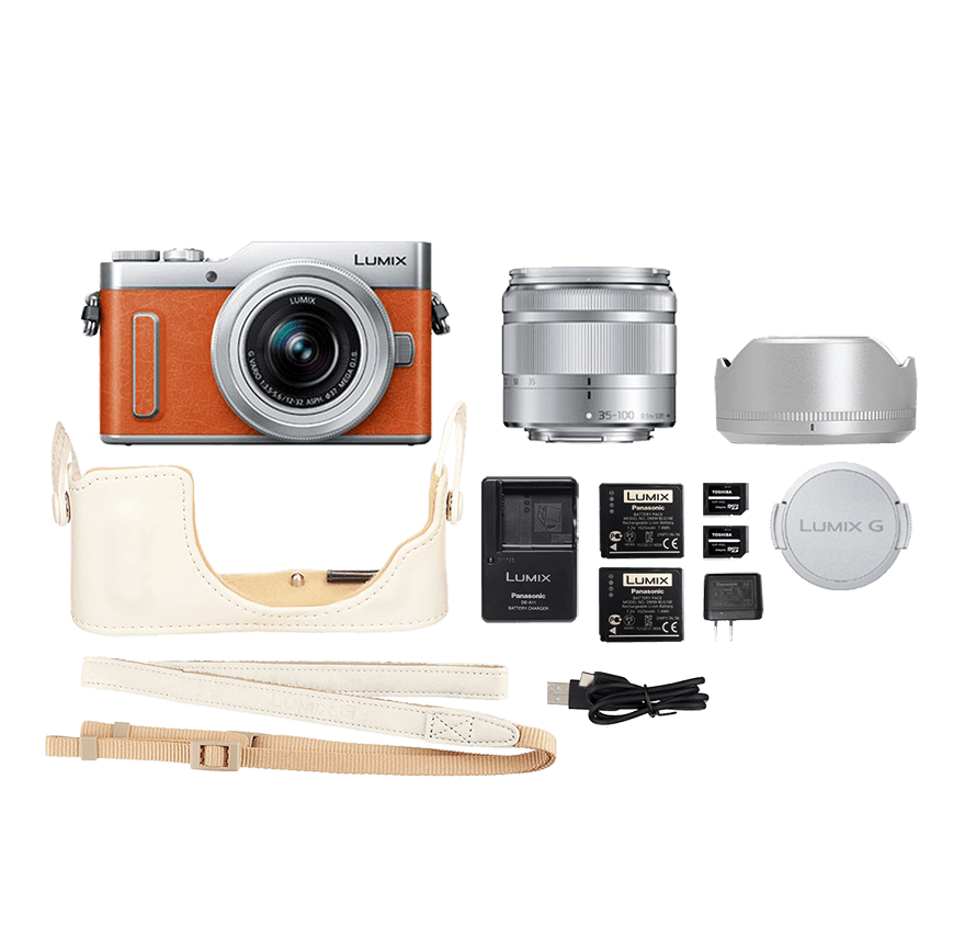 レンタル]LUMIX DC-GF10WA 標準&望遠レンズセット/オレンジ｜ミラー
