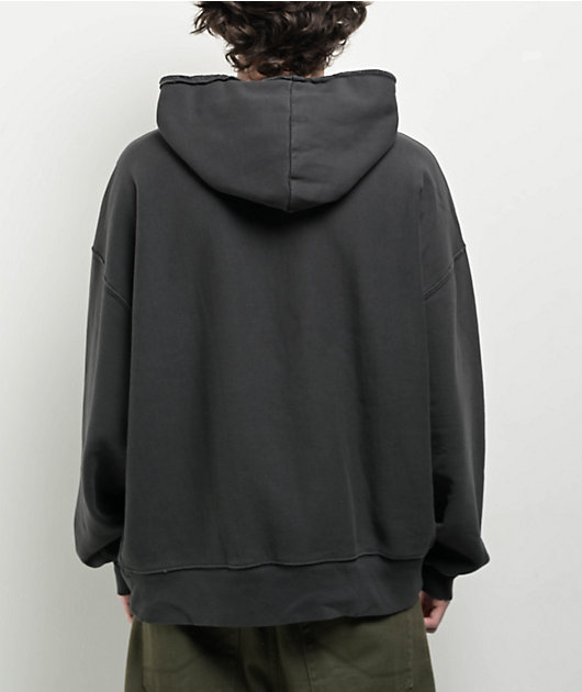 Champion Reverse Weave Crossover Black Vintage Dye Hoodie | Zumiez