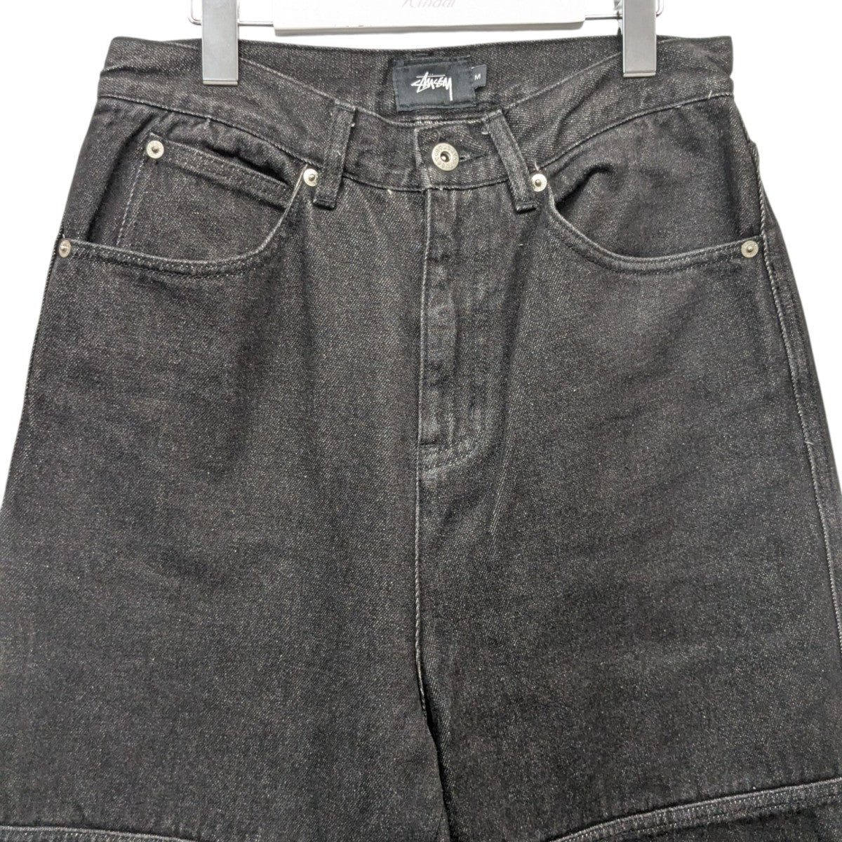 stussy(ステューシー) ダブルニーデニムパンツ ブラック サイズ M