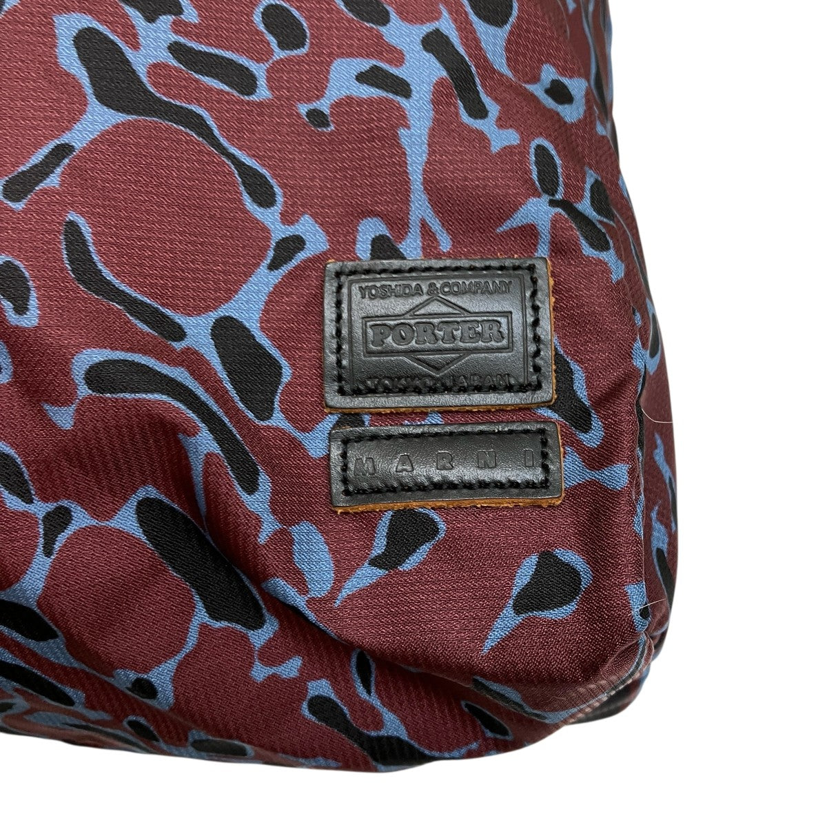 PORTER×MARNI 総柄巾着バッグ エンジ×ブルー｜【公式】カインドオル