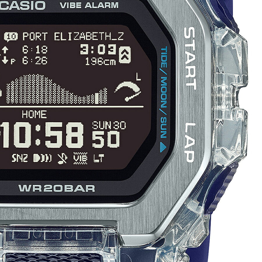 G-SHOCK G-LIDE Gleaming Wave GBX-100S-2JF メンズ 電池式 Bluetooth