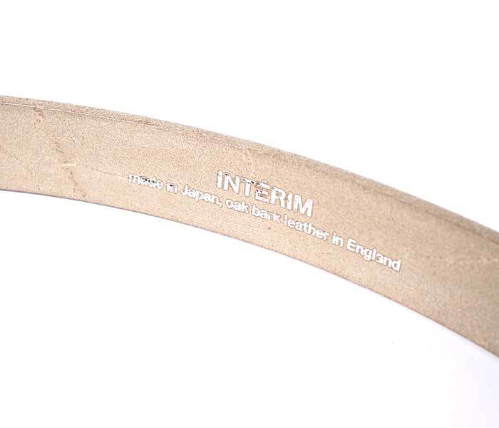 インテリム INTERIM 25mmオーク バーク レザー ベルト 25mm OAK BARK