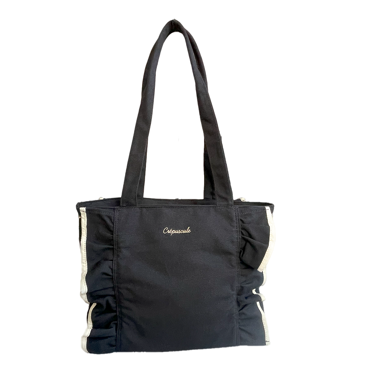 GISELLE トートバッグ レディース A4 大容量 軽量 フリル 帆布 自立