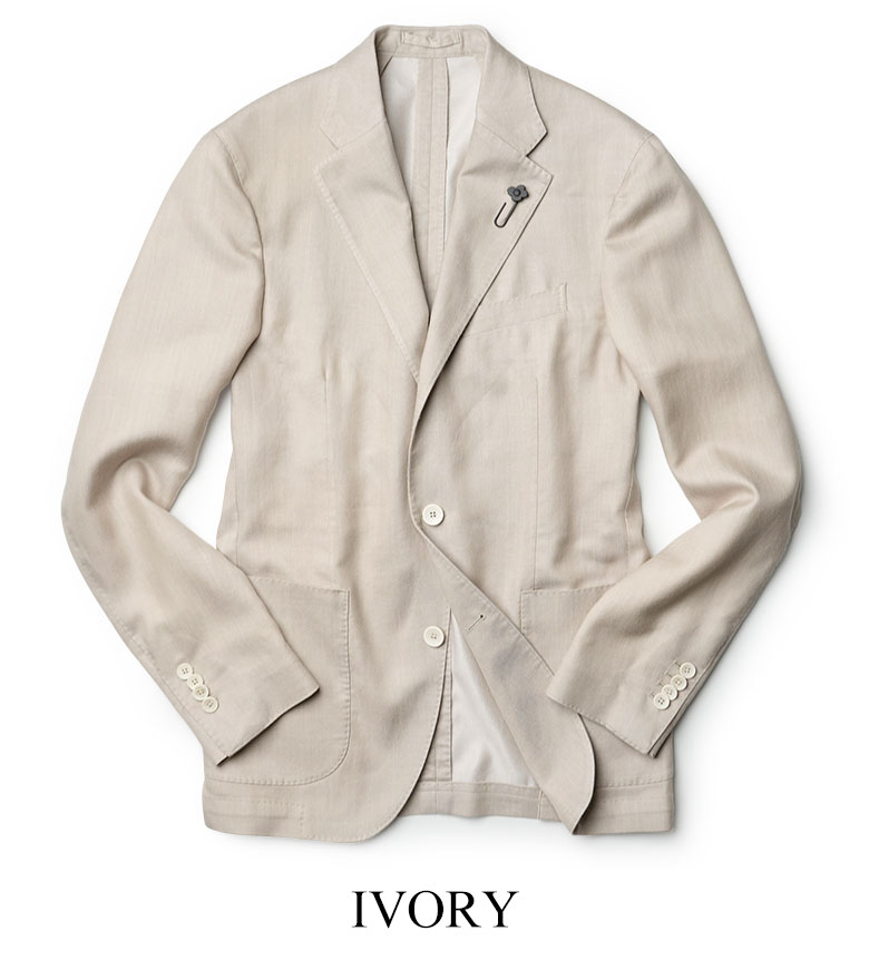 LARDINI（ラルディーニ） ジャケット テンセル ウール ダイアゴナル