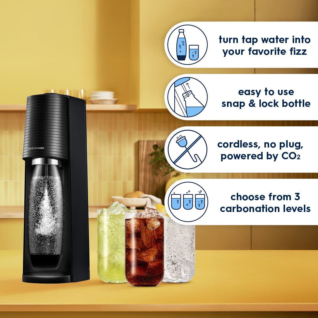 SodaStream Terra Sparkling Water Maker + (Quick Connect cqc bundle)