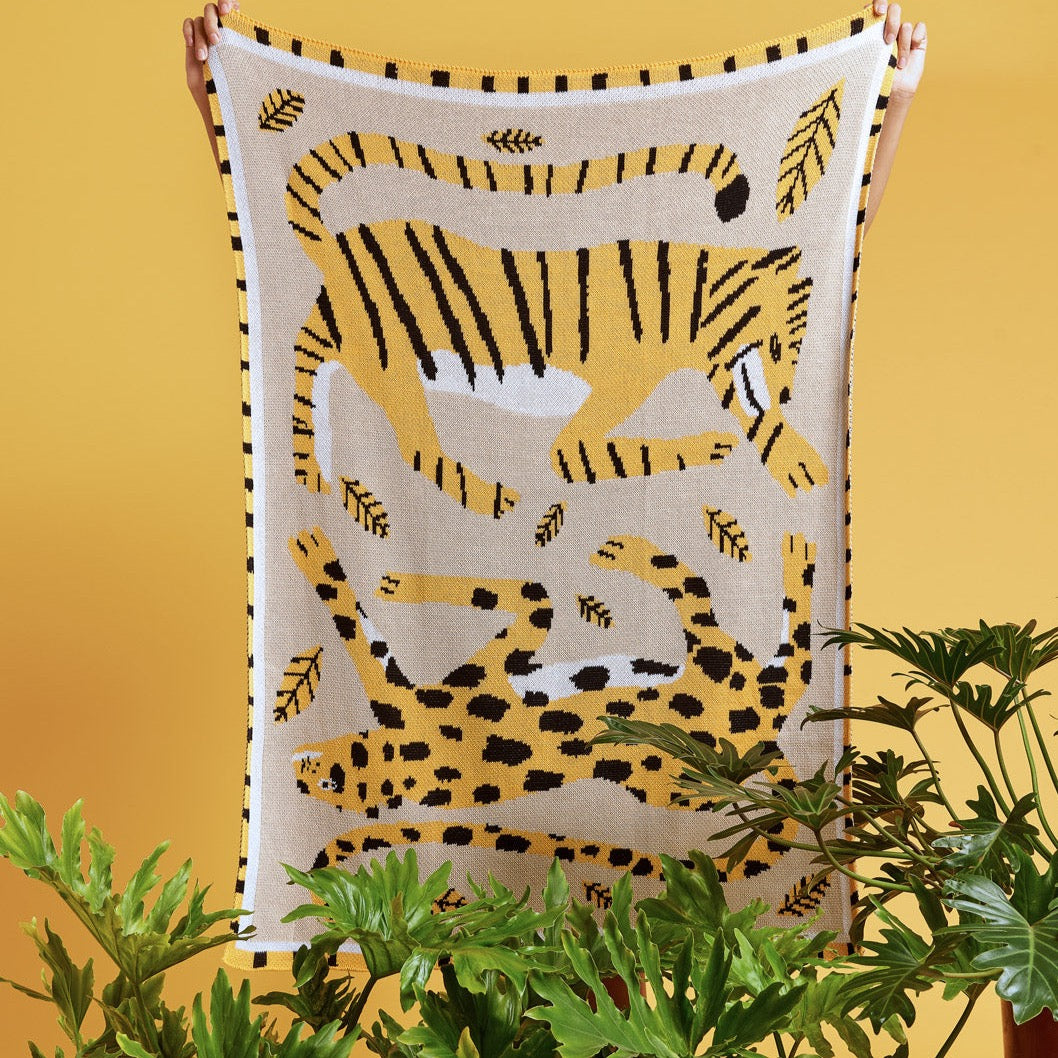 Big Cats Mini Blanket – Slowdown Studio