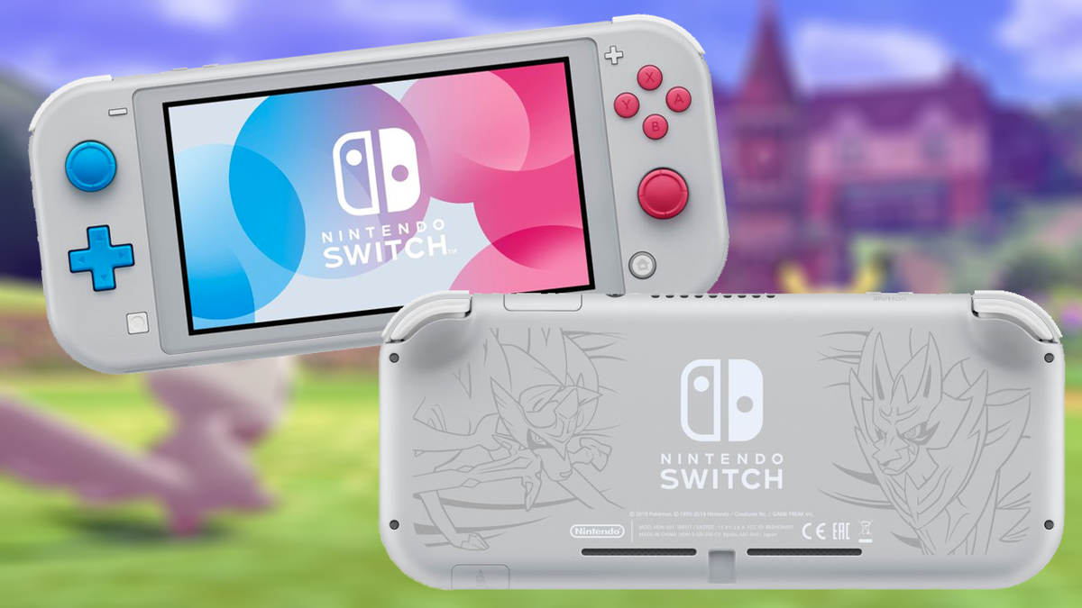 Nintendo Switch Lite Pokemon-Inspired Zacian and Zamazenta Edition