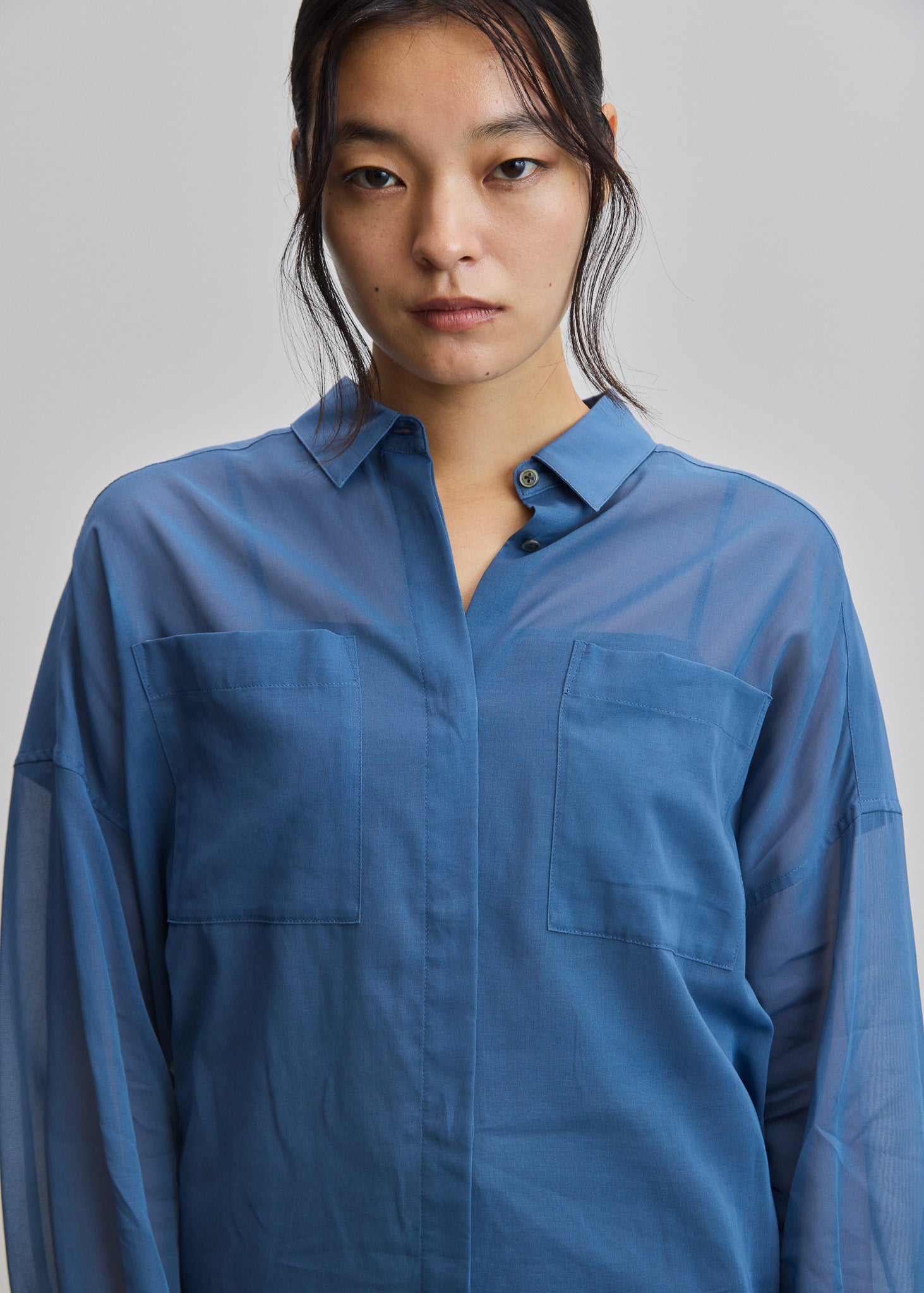 オーガニックコットンシアーシャツ - SOÉJU online store｜上質な大人