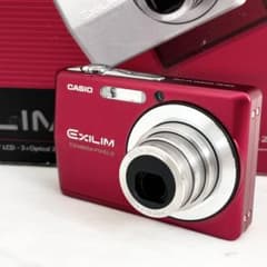 美品 Casio EXILIM EX-Z700 カシオ レッド デジカメ 箱 - メルカリ